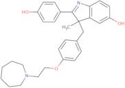 3-(4-(2-Azepan-1-yl)ethoxy)benzyl)-2-(4-hydroxyphenyl)-3-methyl-3H-indol-5-ol
