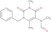 6-Amino-1-benzyl-3-methyl-5-(N-formyl-N-methyl)uracil