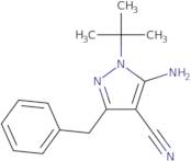 5-Amino-1-tert-butyl-3-phenylmethyl-4-cyanopyrazole