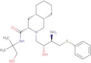 (3S,4aS,8aS)-2-[(2R,3R)-3-[(3-Amino-2-hydroxy-4-phenythiobutyl]-decahydro-N-(2-hydroxy-1,1-dimethy…