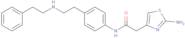 2-Amino-N-[4-[2-[(2-phenylethyl)amino]ethyl]phenyl]-4-thiazoleacetamide
