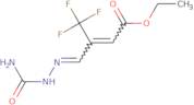 3-[[2-(Aminocarbonyl)hydrazinylidene]methyl]-4,4,4-trifluoro-2-butenoic acid ethyl ester