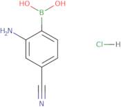 2-Amino-4-cyanobenzeneboronic acid hydrochloride