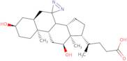 7,7-Azo-3-α,12-α-dihydroxycholanic acid