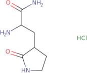 (2S)-2-Amino-3-[(3S)-2-oxopyrrolidin-3-yl]propanamide hydrochloride