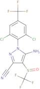 5-Amino-1-[2,6-dichloro-4-(trifluoromethyl)phenyl]-4-[(trifluoromethyl)sulfinyl]-1H-pyrazole-3-carbonitrile