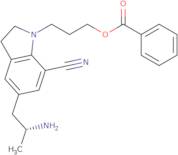 5-[(2R)-2-Aminopropyl]-1-[3-(benzoyloxy)propyl]-2,3-dihydro-7-carbonitrile-1H-indole
