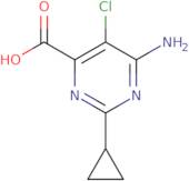 6-Amino-5-chloro-2-cyclopropylpyrimidine-4-carboxylic acid