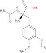 (S)-2-(Aminocarbonyl)-amino-3-(3,4-dimethoxyphenyl)-2-methylpropanoic acid NA