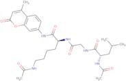 N-Acetyl-L-leucylglycyl-N6-acetyl-N-(4-methyl-2-oxo-2H-chromen-7-yl)-L-lysinamide