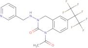 1-Acetyl-6-(perfluoropropan-2-yl)-3-((pyridin-3-ylmethyl)amino)-3,4-dihydroquinazolin-2(1H)-one