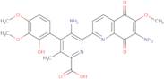 5-Amino-6-(7-amino-5,8-dihydro-6-methoxy-5,8-dioxoquinolin-2-yl)-4-(2-hydroxy-3,4-dimethoxyphenyl)…