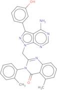 2-((4-amino-3-(3-hydroxyphenyl)-1H-pyrazolo[3,4-d]pyrimidin-1-yl)methyl)-5-methyl-3-o-tolylquinazolin-4(3H)-one