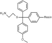 1-Aminoethane-2-thiol (cysteamine)-4-methoxytrityl resin - 0.2-1.0meq/g, 200-400mesh