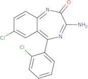 Z-(R,S)-3-amino-7-chloro-5-(2-chlorophenyl)-2-oxo-1,4-benzodiazepine
