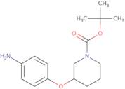 3-(4-Aminophenoxy)piperidine-1-carboxylic acid tert-butyl ester