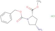 (2S,4S)-4-Amino-1-[benzyloxycarbonyl]pyrrolidine-2-methylcarboxylate hydrochloride