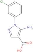 5-Amino-1-(3-chlorophenyl)pyrazole-4-carboxylic acid