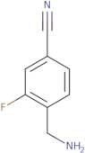 4-(Aminomethyl)-3-fluorobenzonitrile