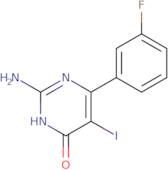 2-Amino-6-(3-Fluorophenyl)-5-Iodo-1H-Pyrimidin-4-One