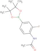 4-Acetamido-3-fluorophenylboronic acid, pinacol ester