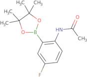 2-AcetaMido-5-fluorophenylboronic acid, pinacol ester