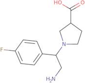 1-[2-Amino-1-(4-fluorophenyl)ethyl]-3-pyrrolidinecarboxylic