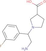 1-[2-Amino-1-(3-fluorophenyl)ethyl]-3-pyrrolidinecarboxylic