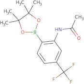 2-AcetaMido-4-(trifluoroMethyl)phenylboronic acid, pinacol ester
