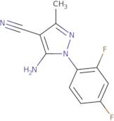 5-Amino-1-(2,4-difluorophenyl)-3-methyl-1H-pyrazole-4-carbonitrile