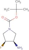 (3R,4S)-3-Amino-4-fluoro-1-pyrrolidinecarboxylic acid tert-butyl ester