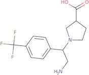 1-{2-Amino-1-[4-(trifluoromethyl)phenyl]ethyl}-3-pyrrolidinecarboxylic acid