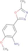 2-Methoxy-5-(5-methyl-1,3,4-oxadiazol-2-yl)aniline