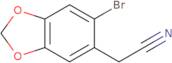 2-(6-Bromo-1,3-dioxaindan-5-yl)acetonitrile