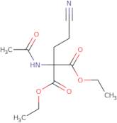 Diethyl (acetylamino)(2-cyanoethyl)malonate