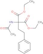 Diethyl (acetylamino)(2-phenylethyl)malonate