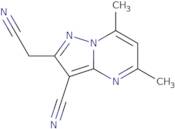 2-(Cyanomethyl)-5,7-dimethylpyrazolo[1,5-a]pyrimidine-3-carbonitrile