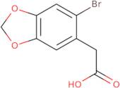 2-(6-Bromo-1,3-dioxaindan-5-yl)acetic acid