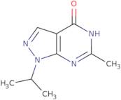 6-Methyl-1-(propan-2-yl)-1H,4H,5H-pyrazolo[3,4-d]pyrimidin-4-one