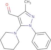 3-Methyl-1-phenyl-5-(piperidin-1-yl)-1H-pyrazole-4-carbaldehyde