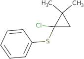 [(1-Chloro-2,2-dimethylcyclopropyl)thio]benzene