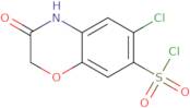 6-Chloro-3-oxo-3,4-dihydro-2H-1,4-benzoxazine-7-sulfonyl chloride