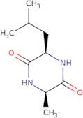 (3R,6R)-3-Methyl-6-(2-methylpropyl)piperazine-2,5-dione