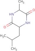 (3S,6R)-3-Methyl-6-(2-methylpropyl)piperazine-2,5-dione