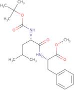 (S)-Methyl 2-((S)-2-((tert-butoxycarbonyl)amino)-4-methylpentanamido)-3-phenylpropanoate