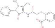 2-({[(1,5-Dimethyl-3-oxo-2-phenyl-2,3-dihydro-1H-pyrazol-4-yl)carbamoyl]methyl}sulfanyl)benzoic ...