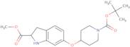 Methyl 6-((1-(tert-butoxycarbonyl)piperidin-4-yl)oxy)indoline-2-carboxylate