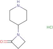 1-Piperidin-4-ylazetidin-2-one, hydrochloride