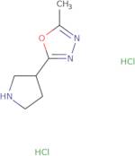2-Methyl-5-(pyrrolidin-3-yl)-1,3,4-oxadiazole dihydrochloride