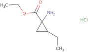 Ethyl 1-amino-2-ethylcyclopropane-1-carboxylate hydrochloride